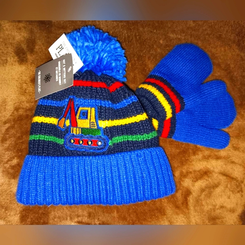 Children's Beanie w/ Matching Mittens